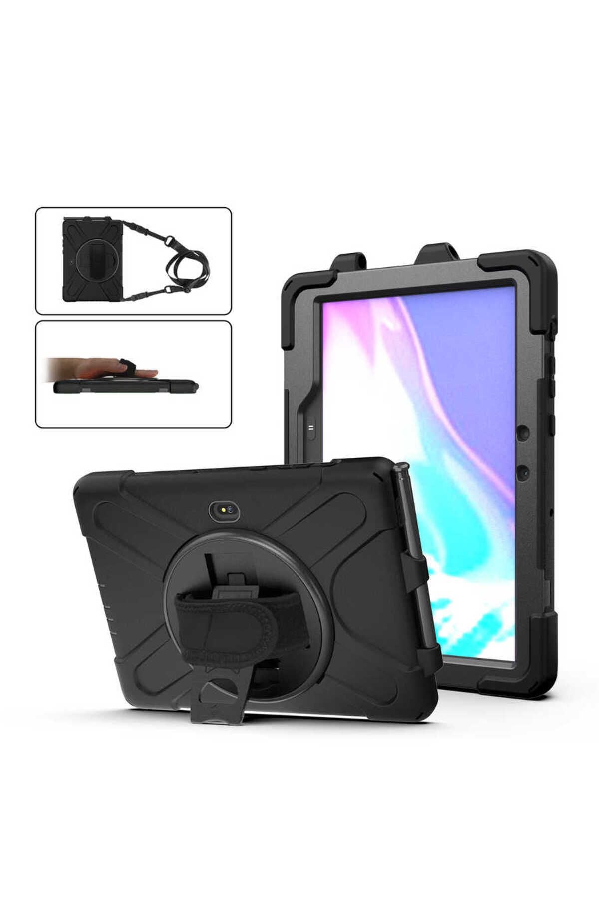 Galaxy Tab Active Pro T547 Zore Defender Tablet Silikon - Siyah