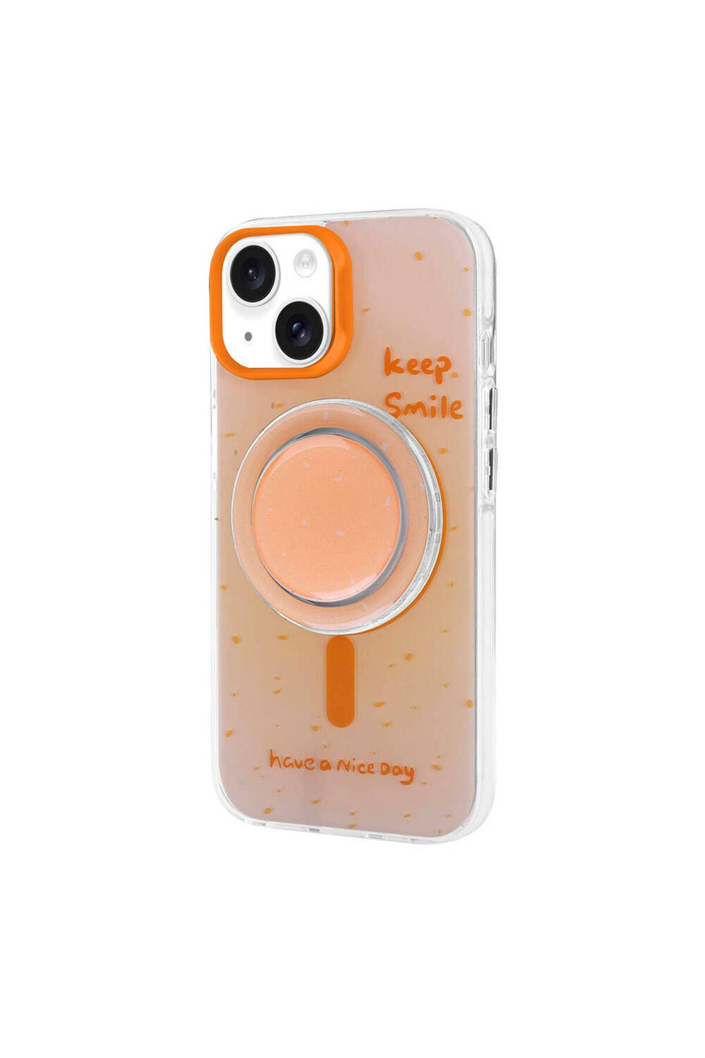 iPhone 14 Zore Magsafe Şarj Özellikli Tak-Çıkar Pop Soketli Zore Tiktok Kılıf-Yeşil