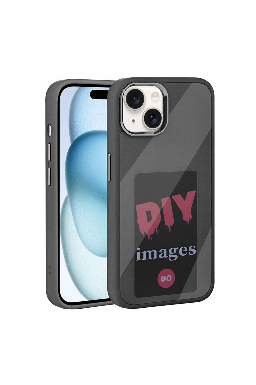 iPhone 15 Uyumlu CSK Zore Ekranı Yansıtan Akıllı NFC Kılıf-Siyah