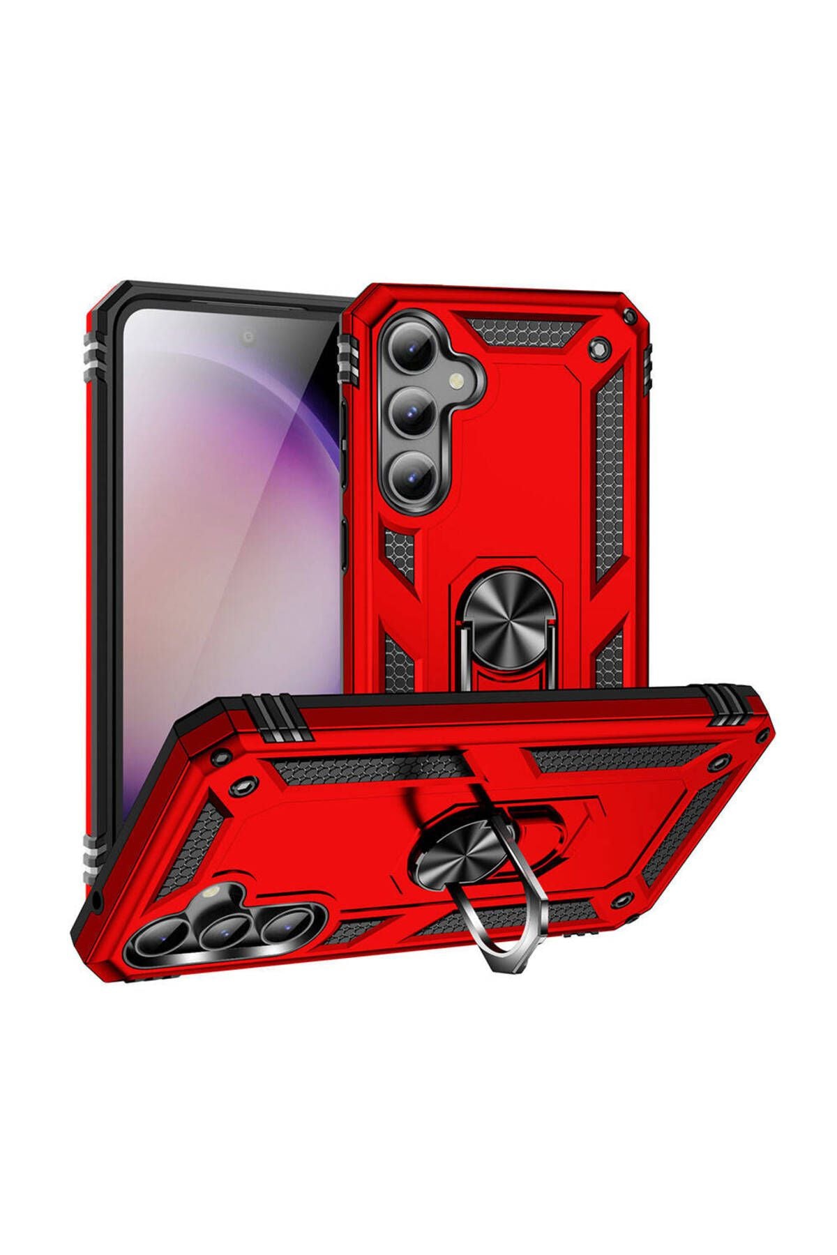 Galaxy S23 FE Uyumlu Zore Vega Kılıf-Kırmızı