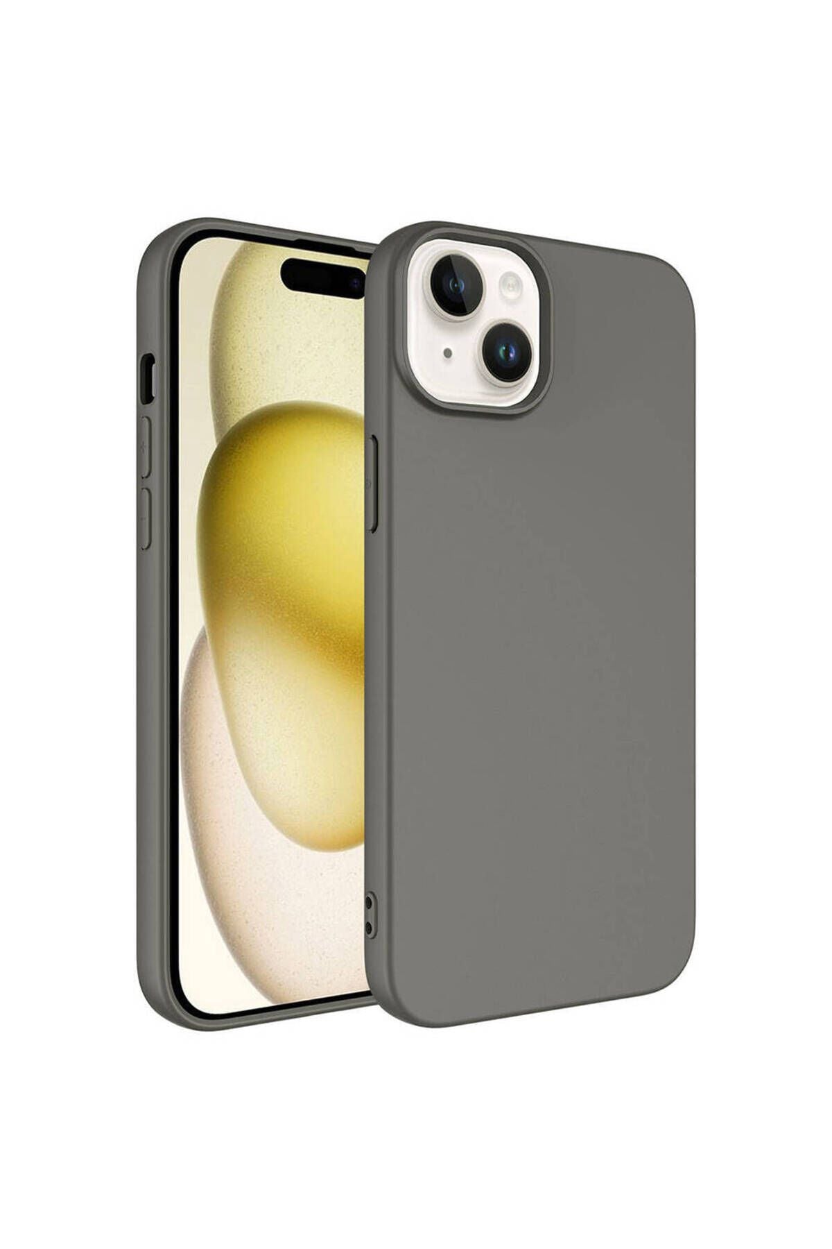 iPhone 15 Plus Kılıf Zore LSR Lansman Kapak - Titanyum