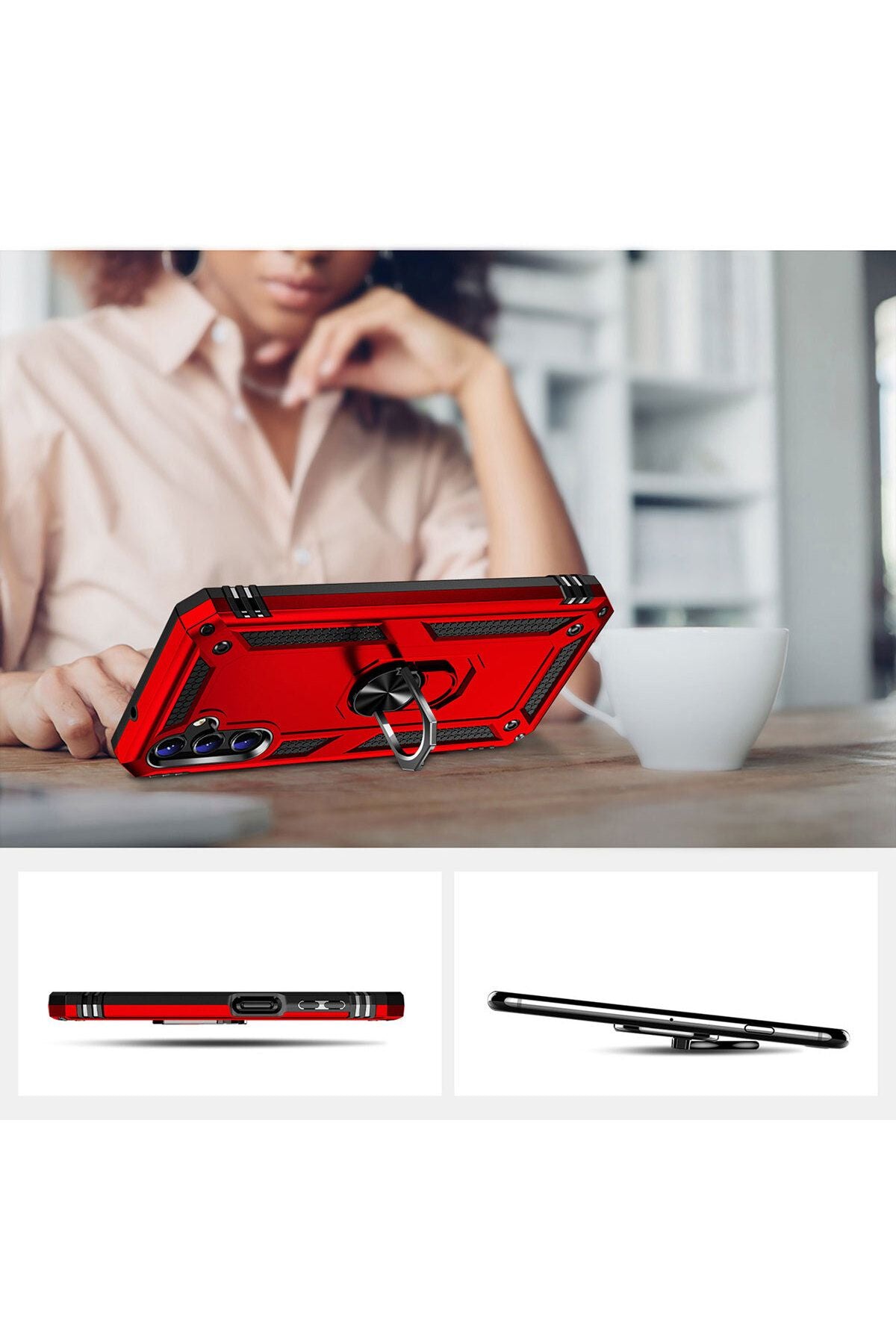 Galaxy A14 Kılıf Zore Vega Kapak - Mavi