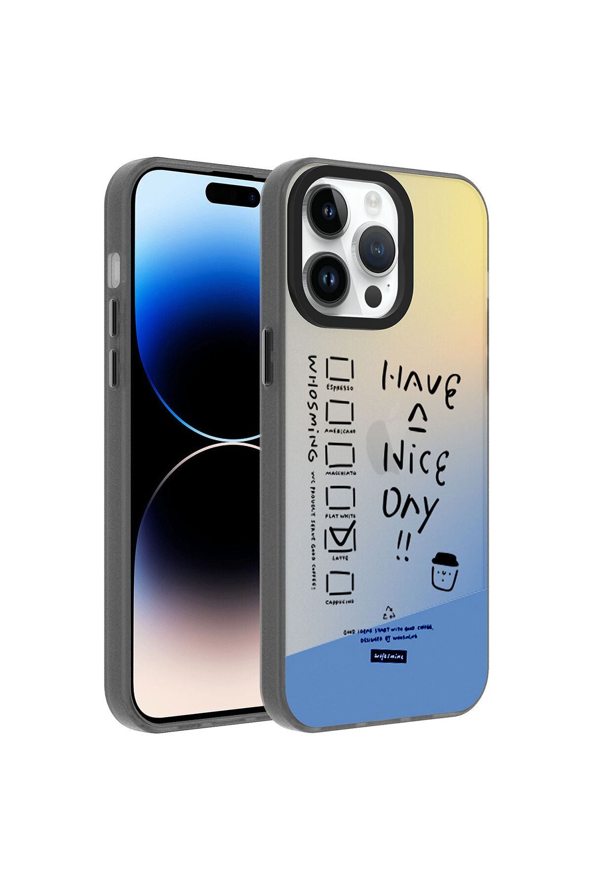 iPhone 14 Pro Uyumlu Desenli Zore Dragon Sert Kılıf-Have