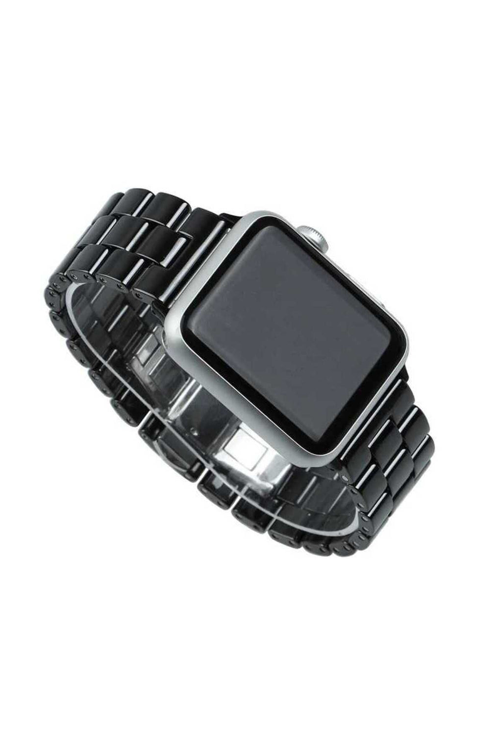 Watch Ultra 49mm Kordon Uyumlu KRD-15 Metal Strap Kayış CLO- Beyaz