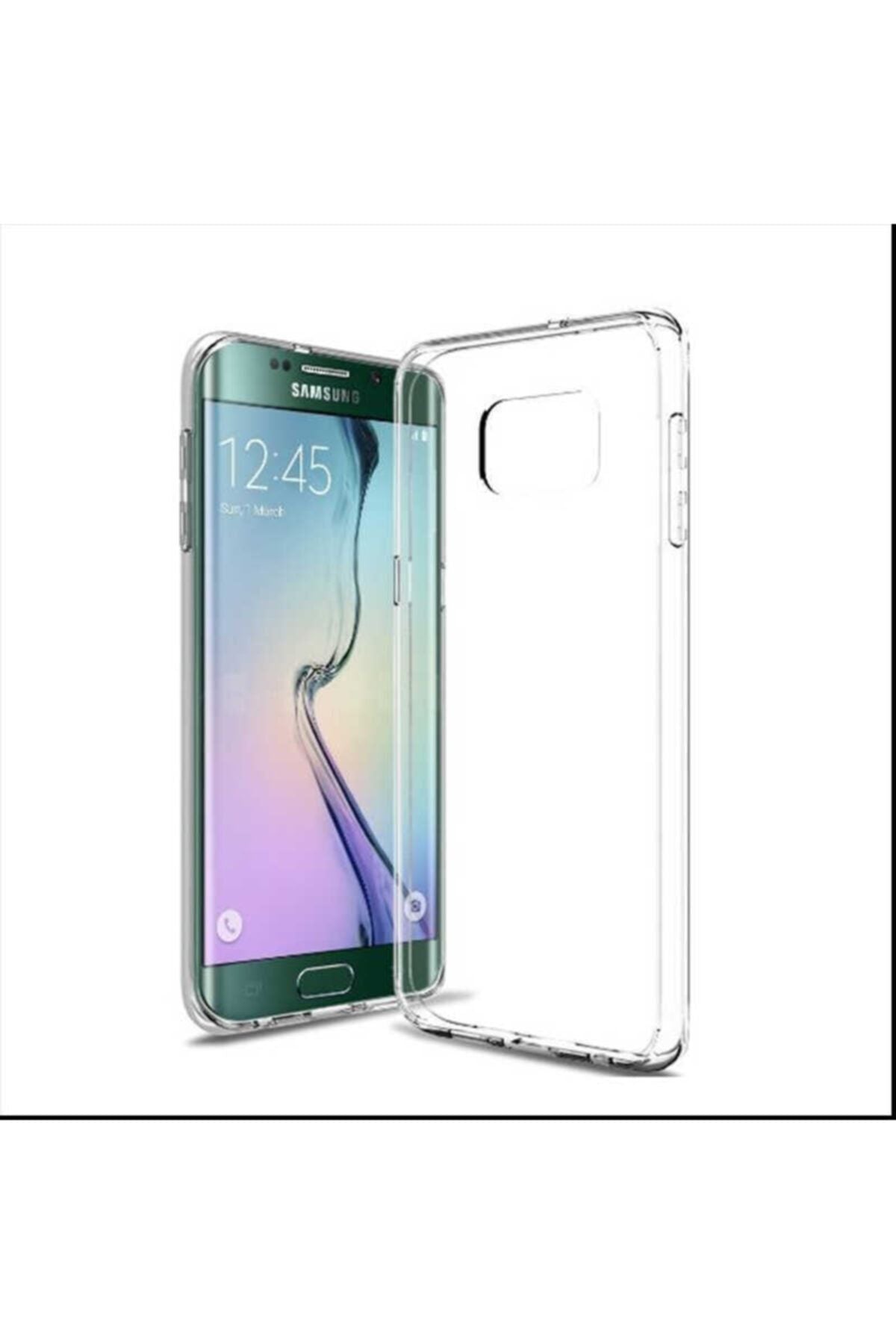 Galaxy S6 Edge Kılıf Zore Süper Silikon Kapak - Renksiz