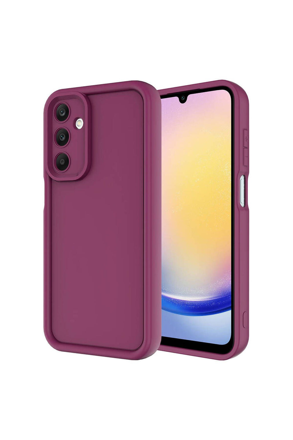 Galaxy A15 Kılıf Kamera Korumalı Zore Ananas Kapak - Pembe Koyu