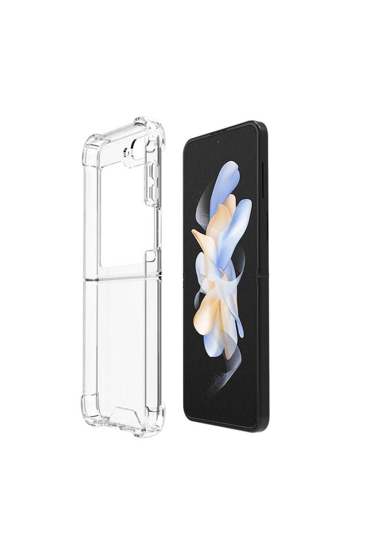 Galaxy Z Flip 5 Uyumlu Zore Nitro Anti Shock Silikon-Renksiz