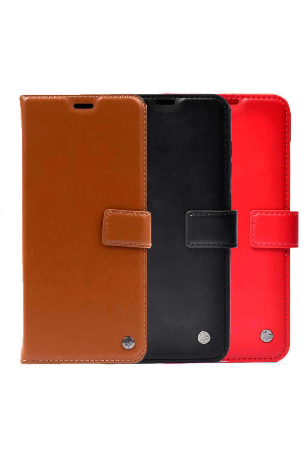 Galaxy A33 5G Kılıf Zore Kar Deluxe Kapaklı Kılıf - Gold