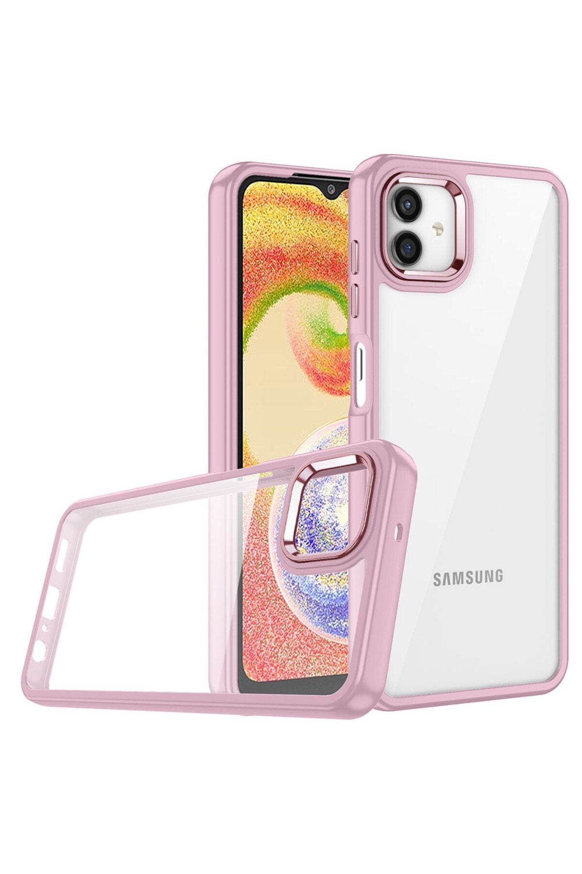 Galaxy A04 Kılıf Zore Flora Kapak - Siyah