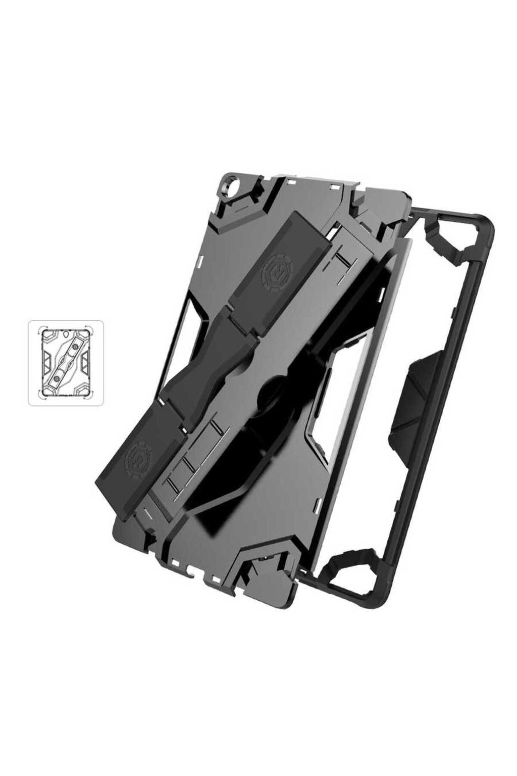 Galaxy Tab A 10.1 (2019) T510 Zore Defens Tablet Silikon - Siyah