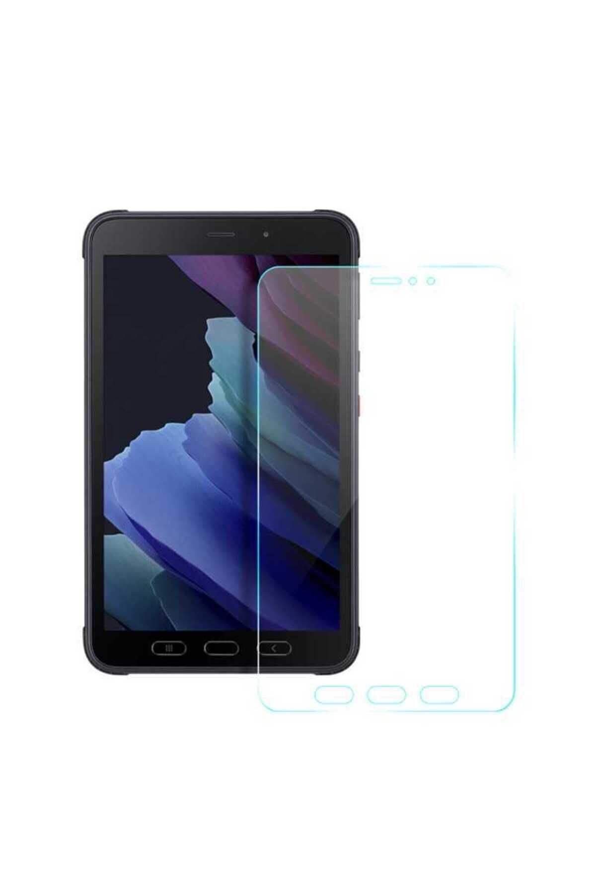 Galaxy Tab Active 3 T577 Uyumlu Zore Tablet Temperli Cam Ekran Koruyucu-Renksiz