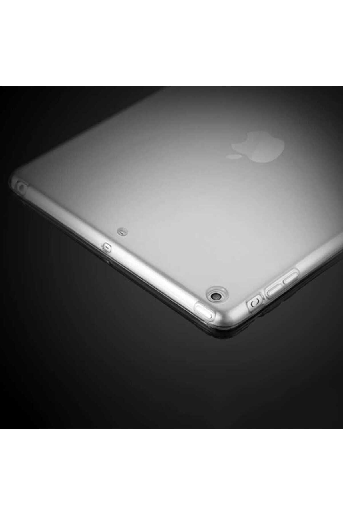 iPad 9.7 2018 (6.Nesil) - Uyumlu Uyumlu Zore Tablet Süper Silikon Kapak-Siyah