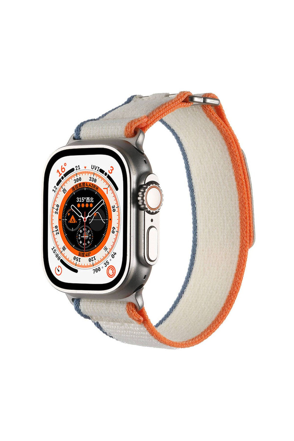 Apple Watch Ultra 49mm Hasır Kordon  KRD-106 Strap Kayış