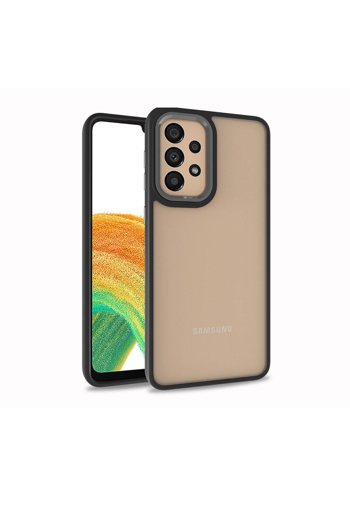 Galaxy A33 5G Kılıf Zore Flora Kapak - Siyah