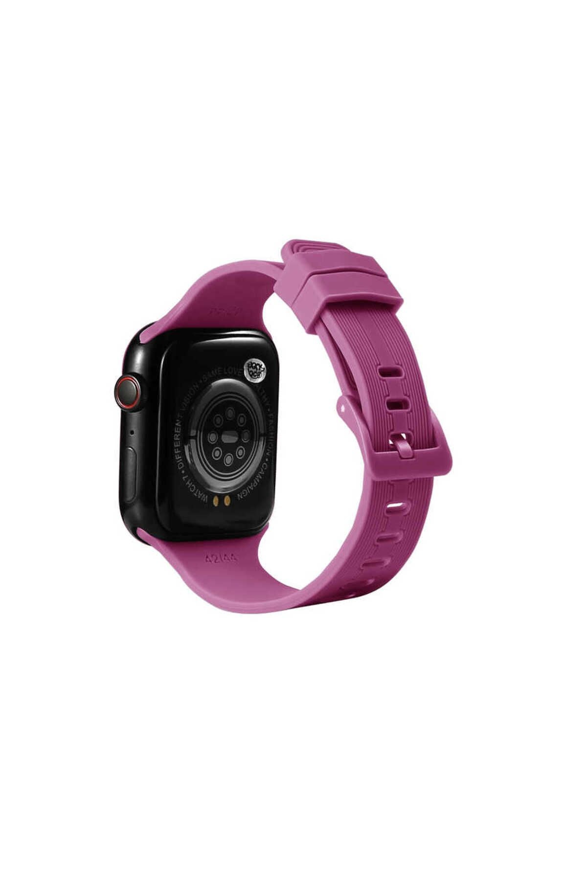 Watch Ultra 49mm Kordon KRD-23 Uyumlu Strap Kayış CLO- Kırmızı
