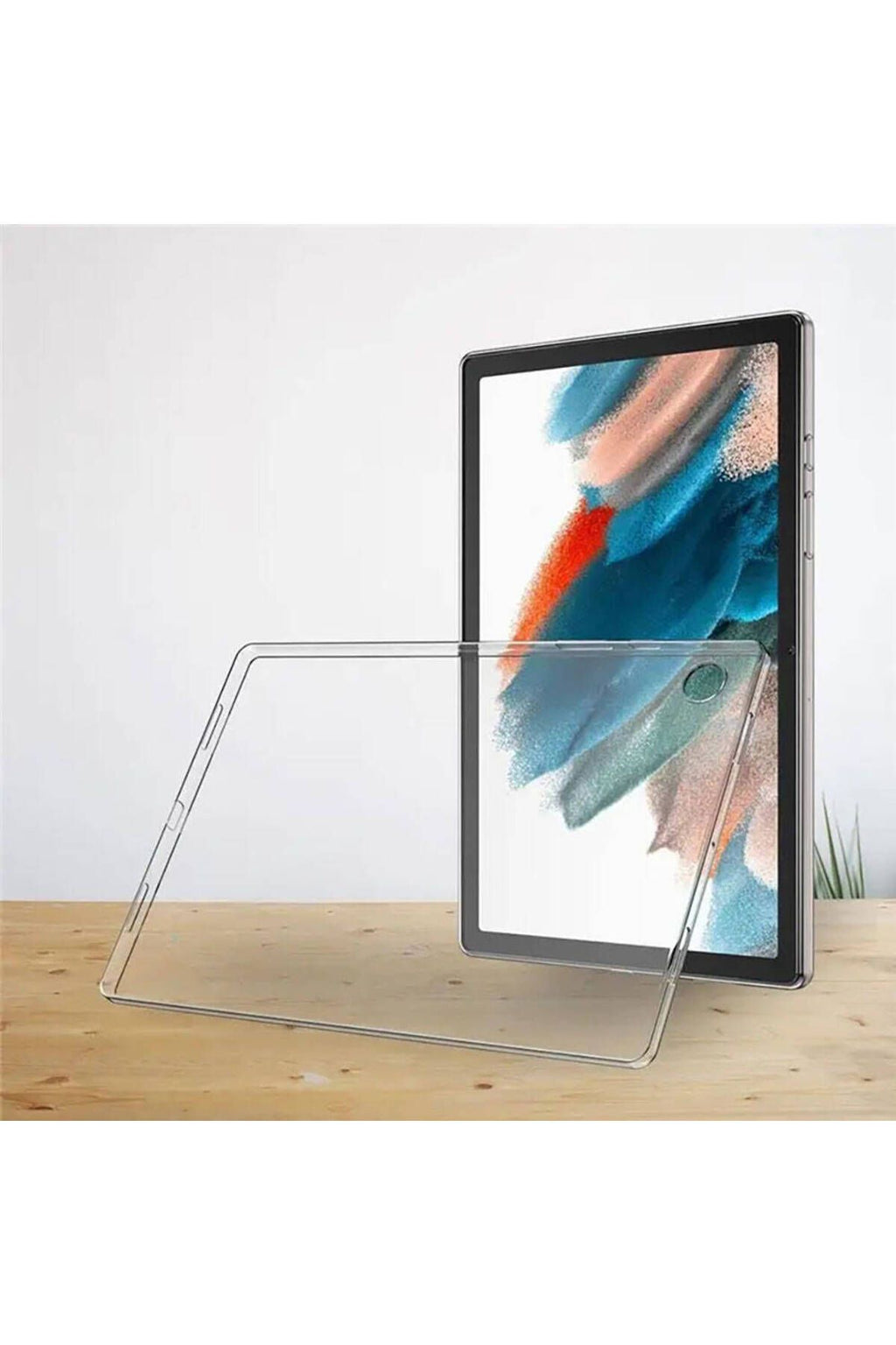 Galaxy Tab A9 Kılıf  Uyumlu Zore Tablet Süper Silikon Kapak-Renksiz