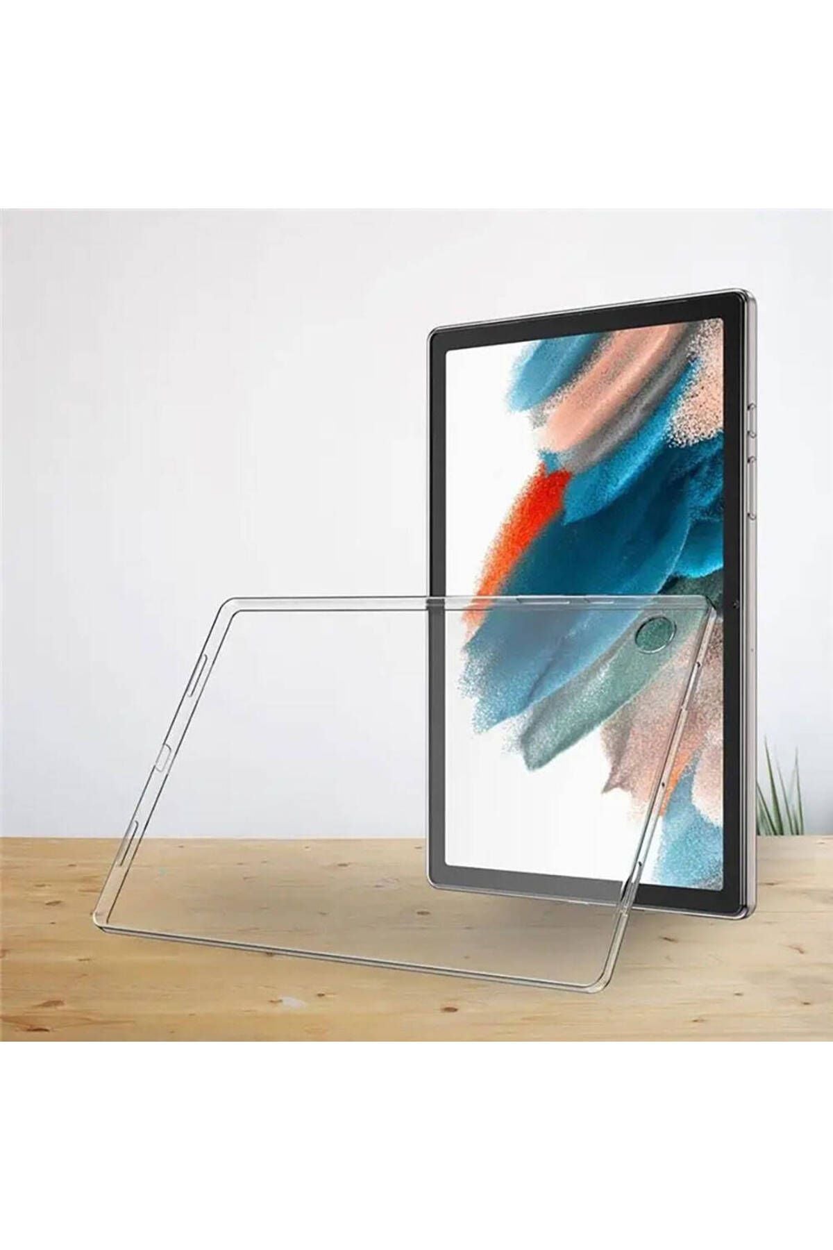 Galaxy Tab A9 Kılıf  Uyumlu Zore Tablet Süper Silikon Kapak-Renksiz