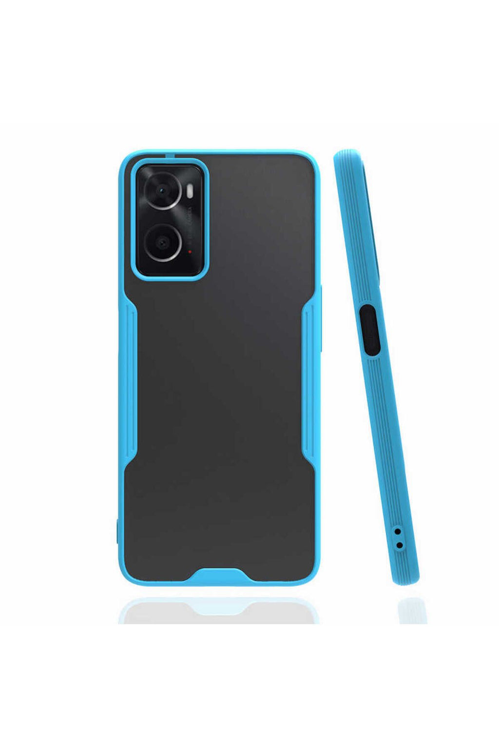 A96 4G Kılıf Zore Parfe Kapak - Mavi