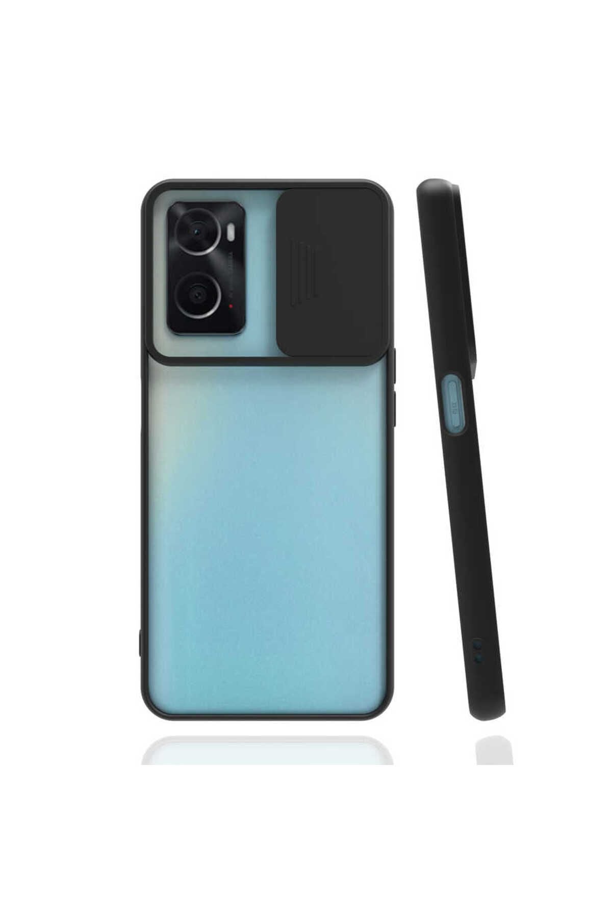 A96 4G Kılıf TKNR Lensi Kapak - Siyah