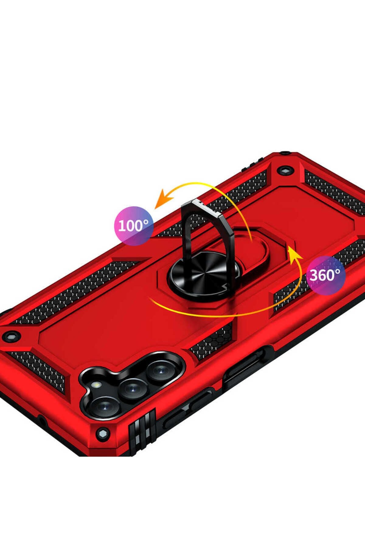 Galaxy A04S Kılıf Zore Vega Kapak - Kırmızı