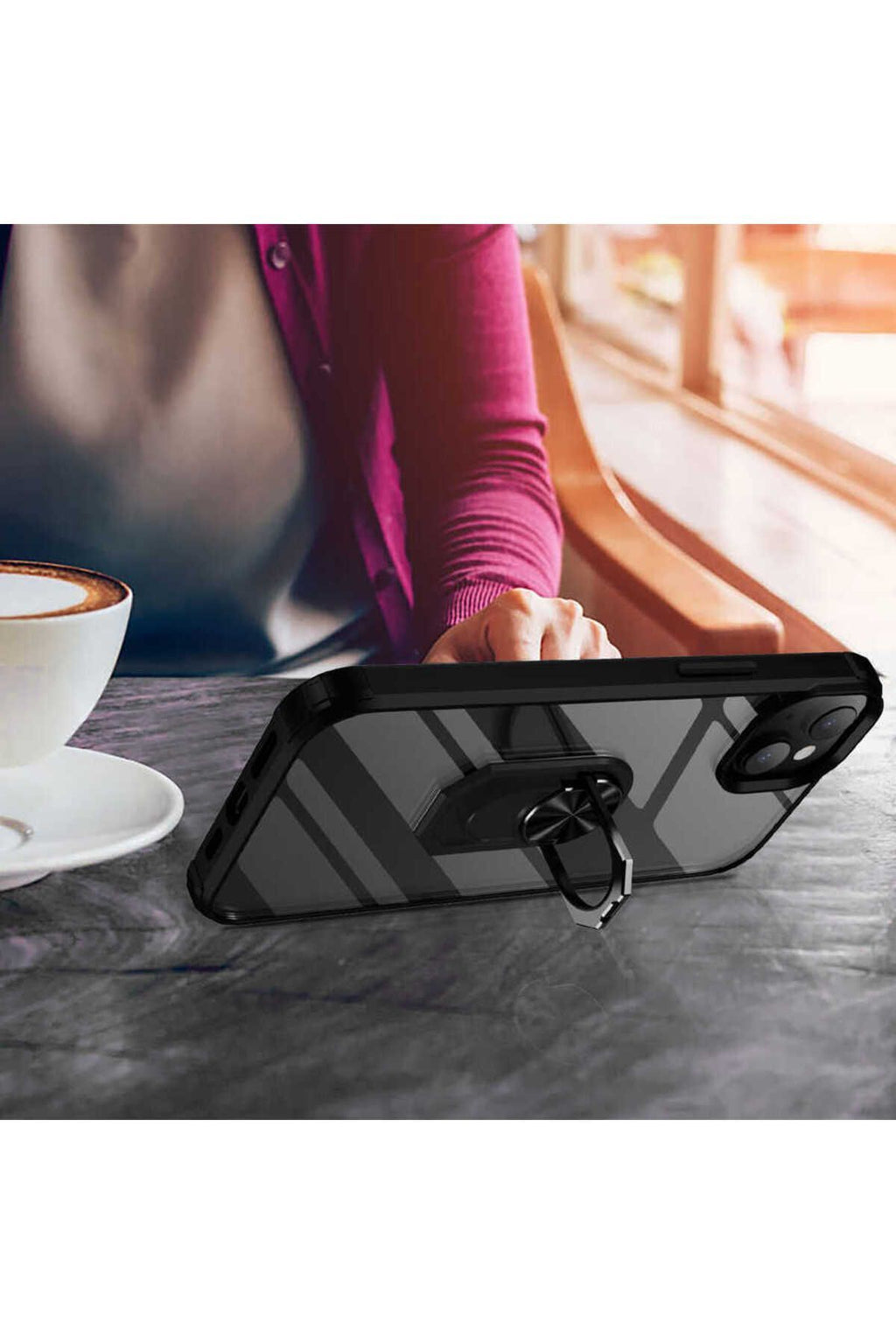 iPhone 14 Uyumlu MKC Mola Kılıf-Siyah