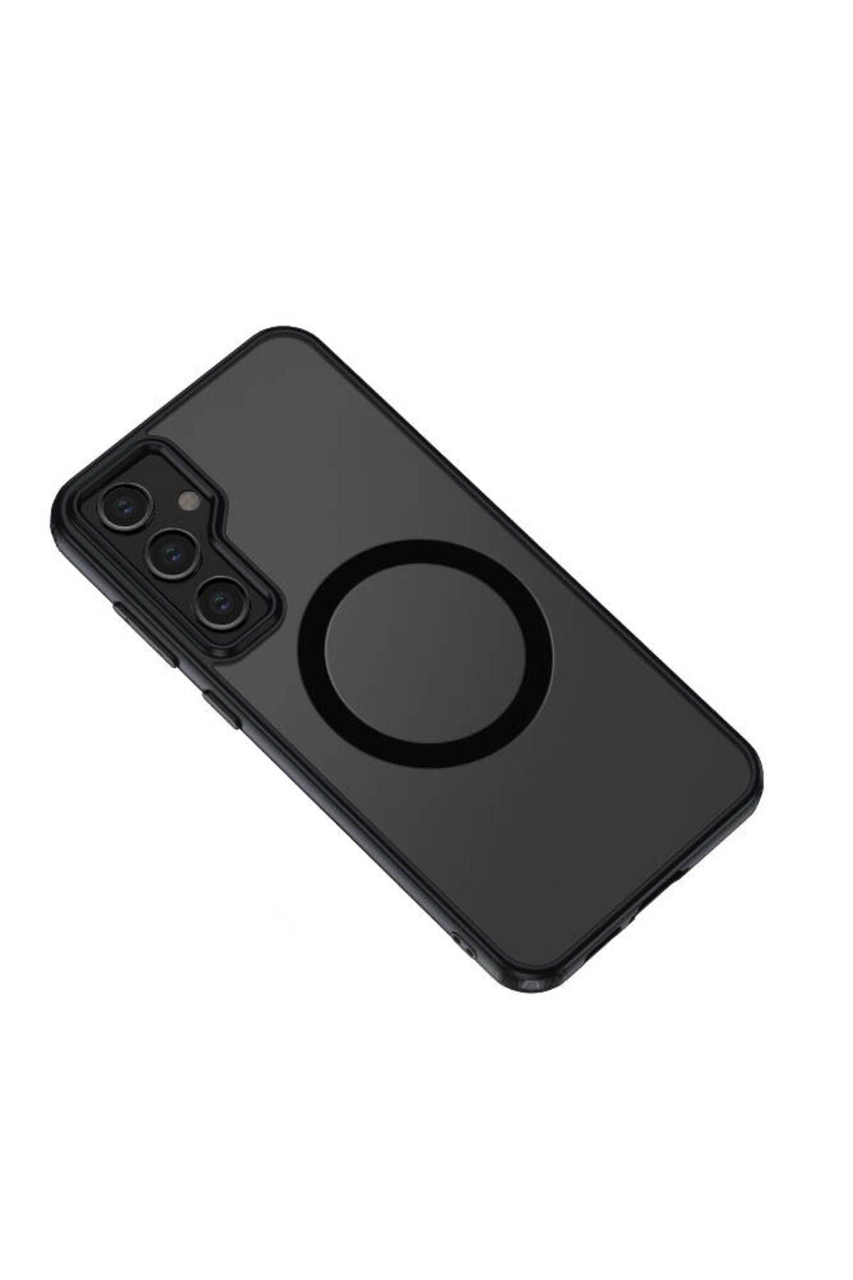 Galaxy S23 FE Uyumlu Sert PC Arka Yüzey Wireless Şarj Özellikli Zore Flet Magsafe Kılıf-Renk