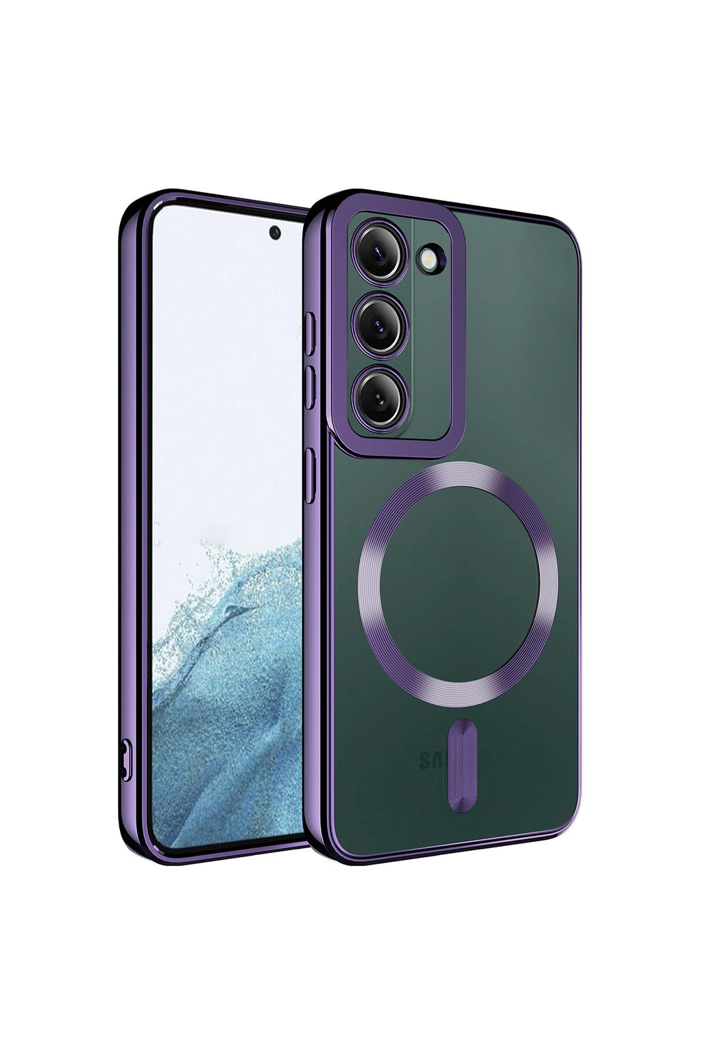 Galaxy S23 Plus Uyumlu Magsafe Wireless Şarj Özellikli Zore Setro Silikon-Siyah