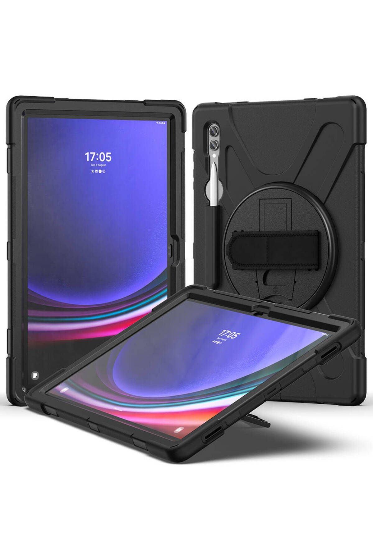 Galaxy Tab S9 Ultra Zore Defender Tablet Silikon - Siyah