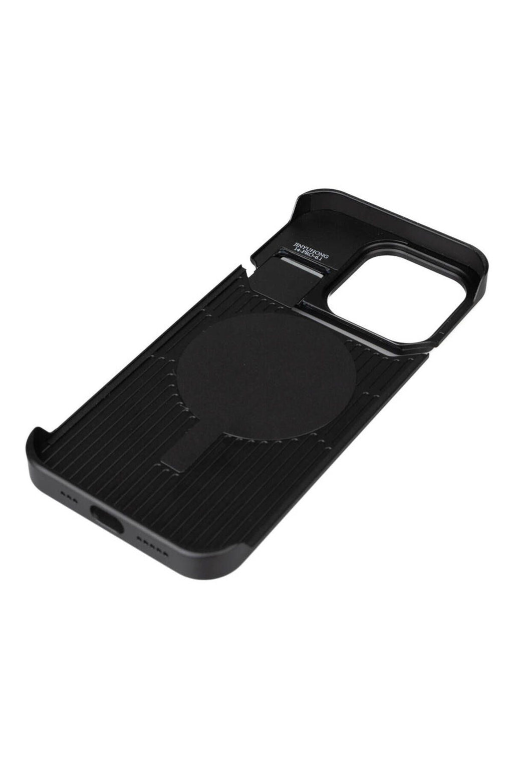 Apple iPhone 14 Pro Max Kılıf Magsafe Şarj Özellikli Mekanizmalı Koku Hazneli Zore Mostar Kapak-Kahv