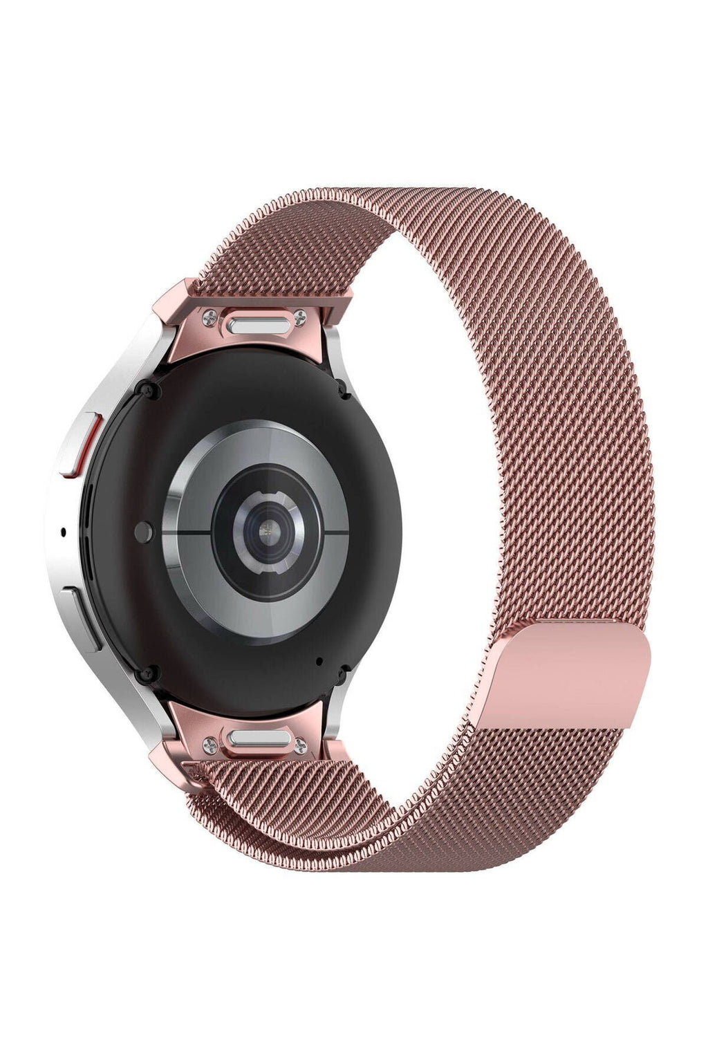 Galaxy Watch 6 44mm Uyumlu KRD-01 Metal Kordon lofy Pembe