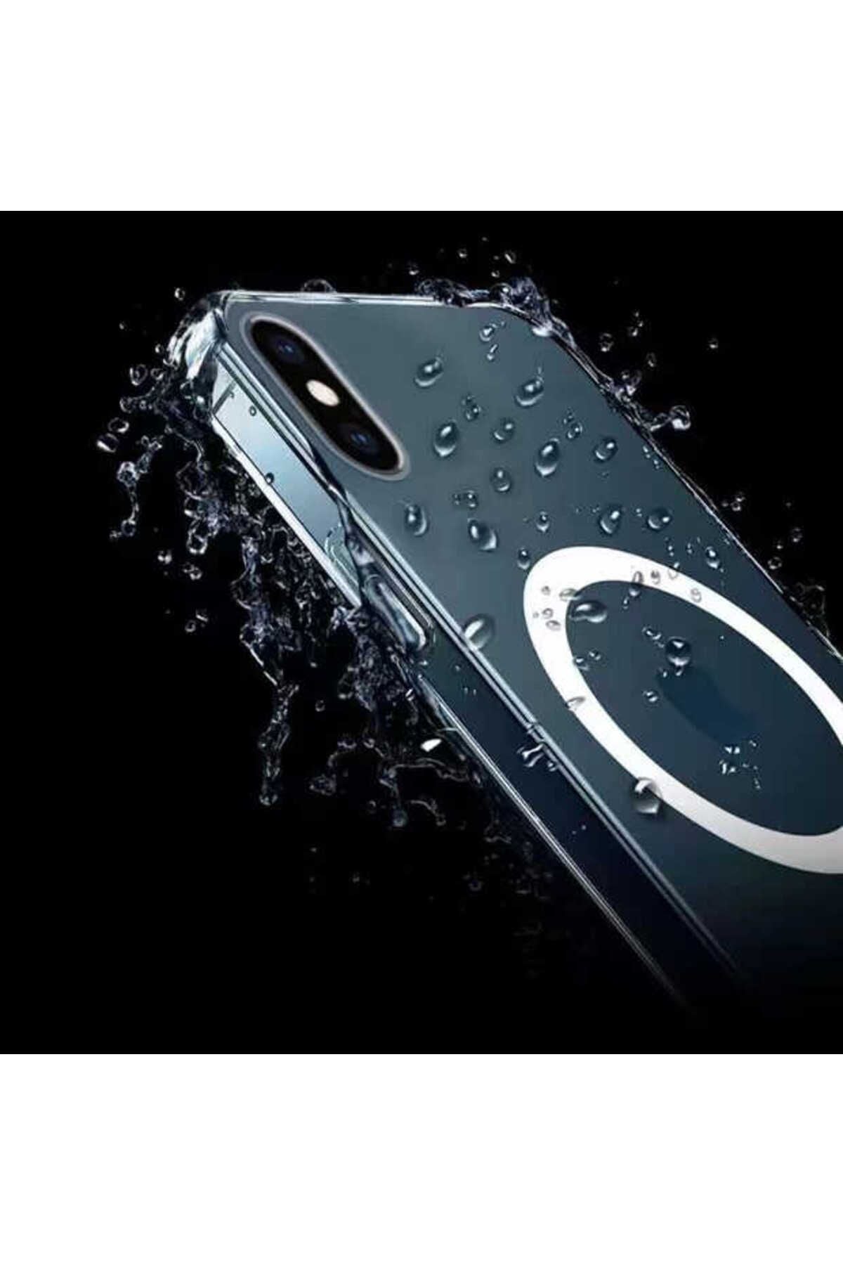 iPhone XS Max 6.5 Kılıf Zore Tacsafe Wireless Kapak - Renksiz