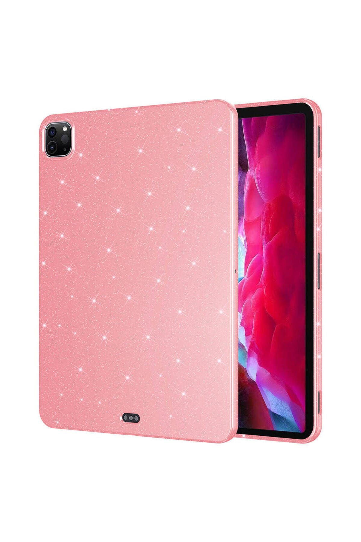 iPad Pro 11 2022 M2 Simli Parlak Görünümlü Uyumlu Zore Tablet Koton Kılıf-Derin Mor