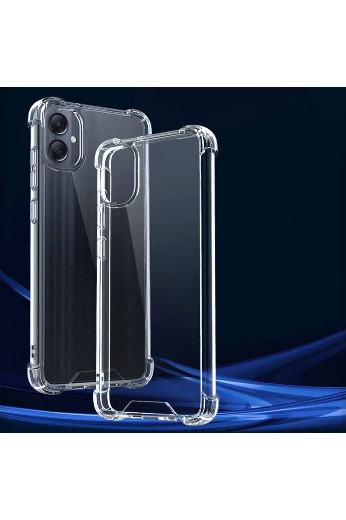 Galaxy A05 Uyumlu NTW Kılıf Zore Nitro Anti Shock Silikon-Renksiz