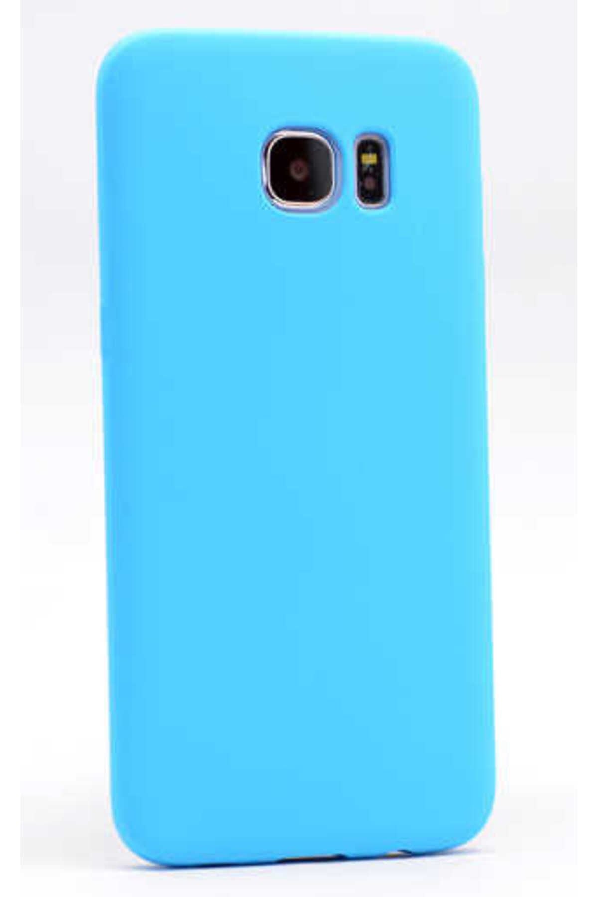 Galaxy S6 Kılıf Zore Premier Silikon Kapak - Mavi