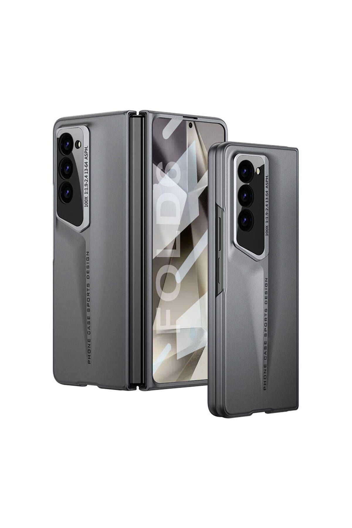 Galaxy Z Fold 6 Kılıf Ultra İnce Kamera Korumalı Sert Rubber Zore Procase Kapak-Yeşil