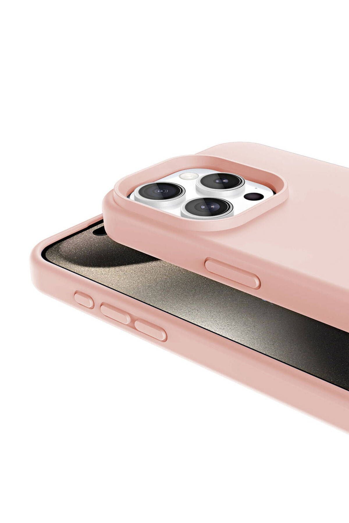 iPhone 15 Pro Max Kılıf Magsafe Şarj Özellikli Sıvı Teknolojili Silinebilir Sert Zore Kivi Kapak-Lac