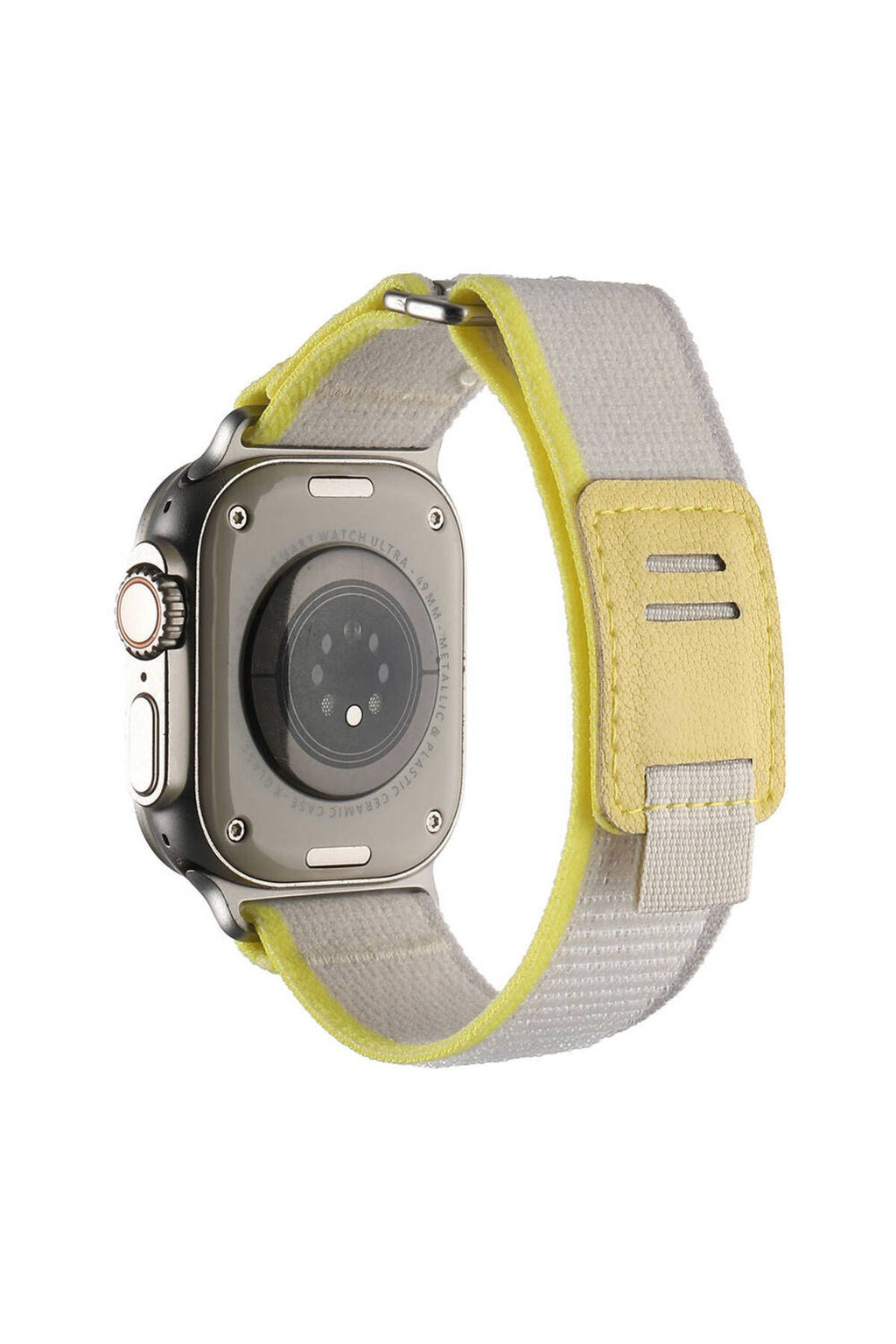 Apple Watch Ultra 49mm Hasır Kordon Zore KRD-106 Strap Kayış-Siyah-Gri