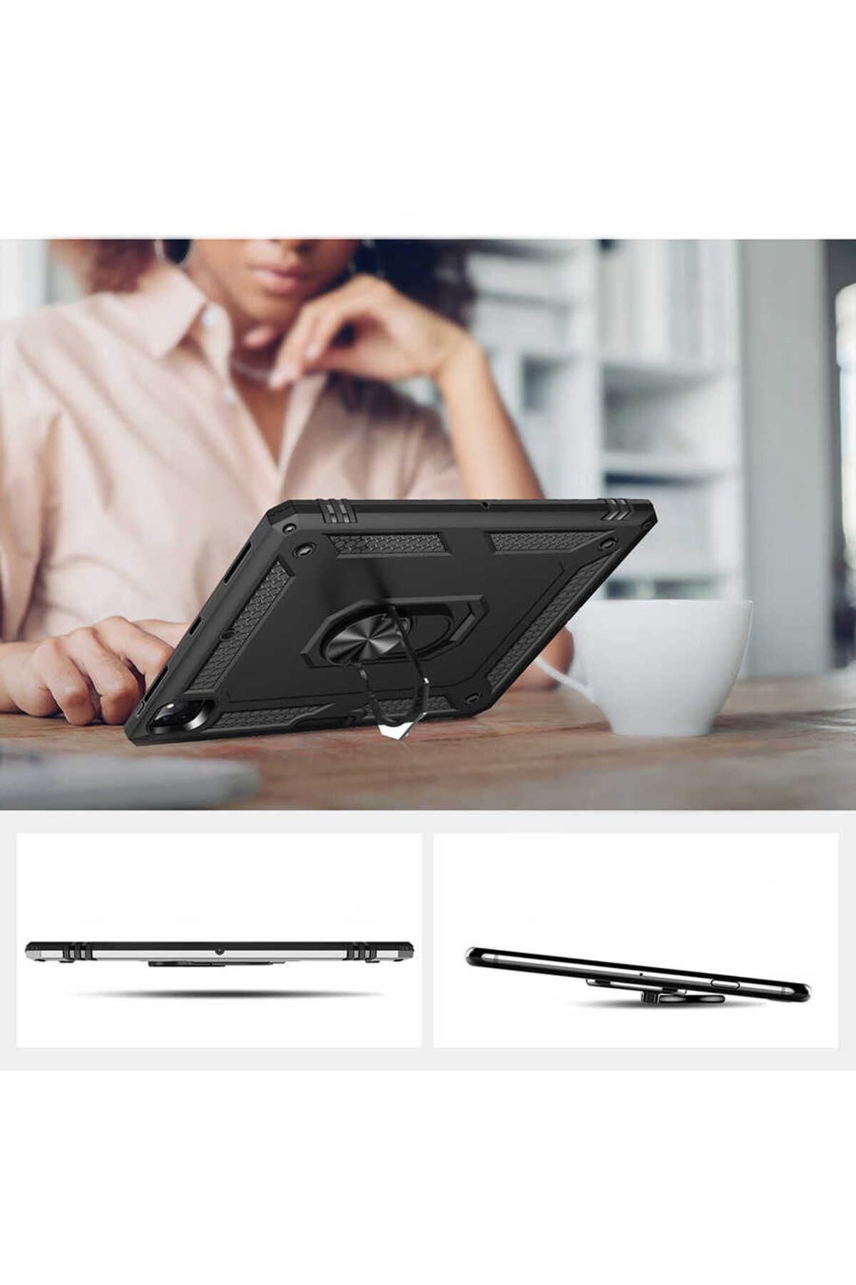 iPad Pro 12.9 2020 (4.Nesil) - Uyumlu Uyumlu Zore Tablet Vega Kapak-Kırmızı