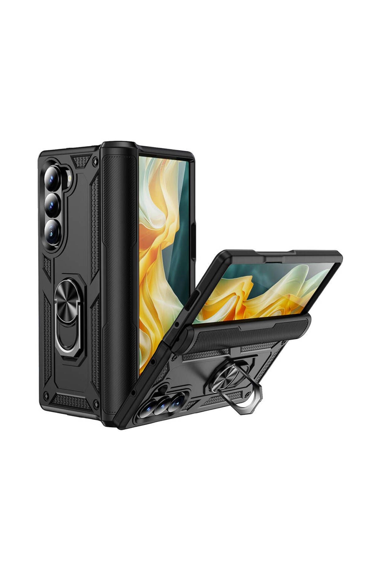 Galaxy Z Fold 6 Kılıf Zore Vega Kapak - Kırmızı