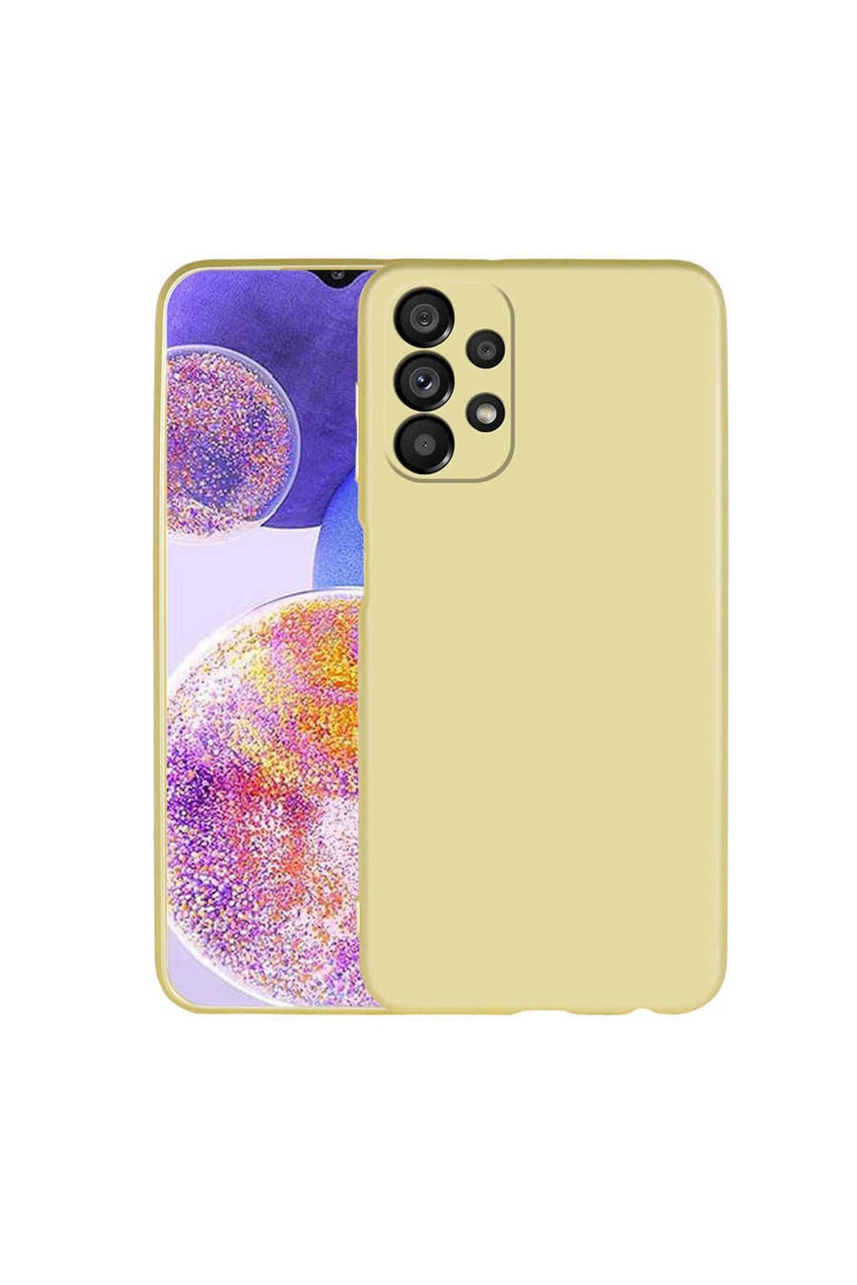 Galaxy A23 Kılıf Zore Premier Silikon Kapak - Rose Gold