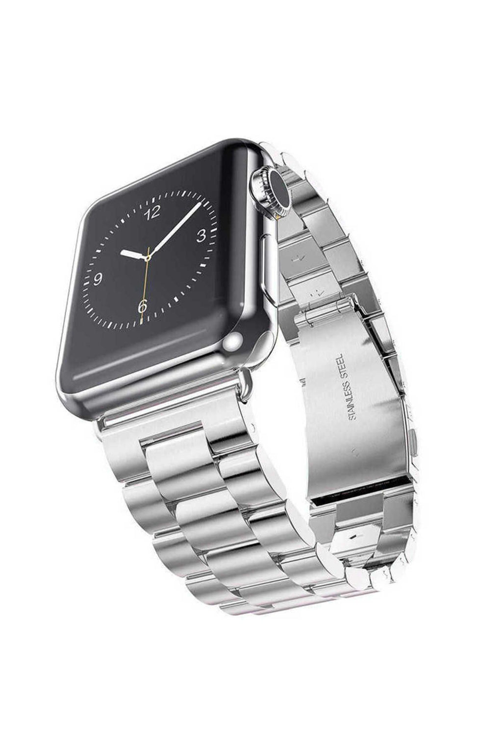 Watch Ultra 49mm Kordon Uyumlu KRD-04 Metal Strap Kayış CLO- Gümüş