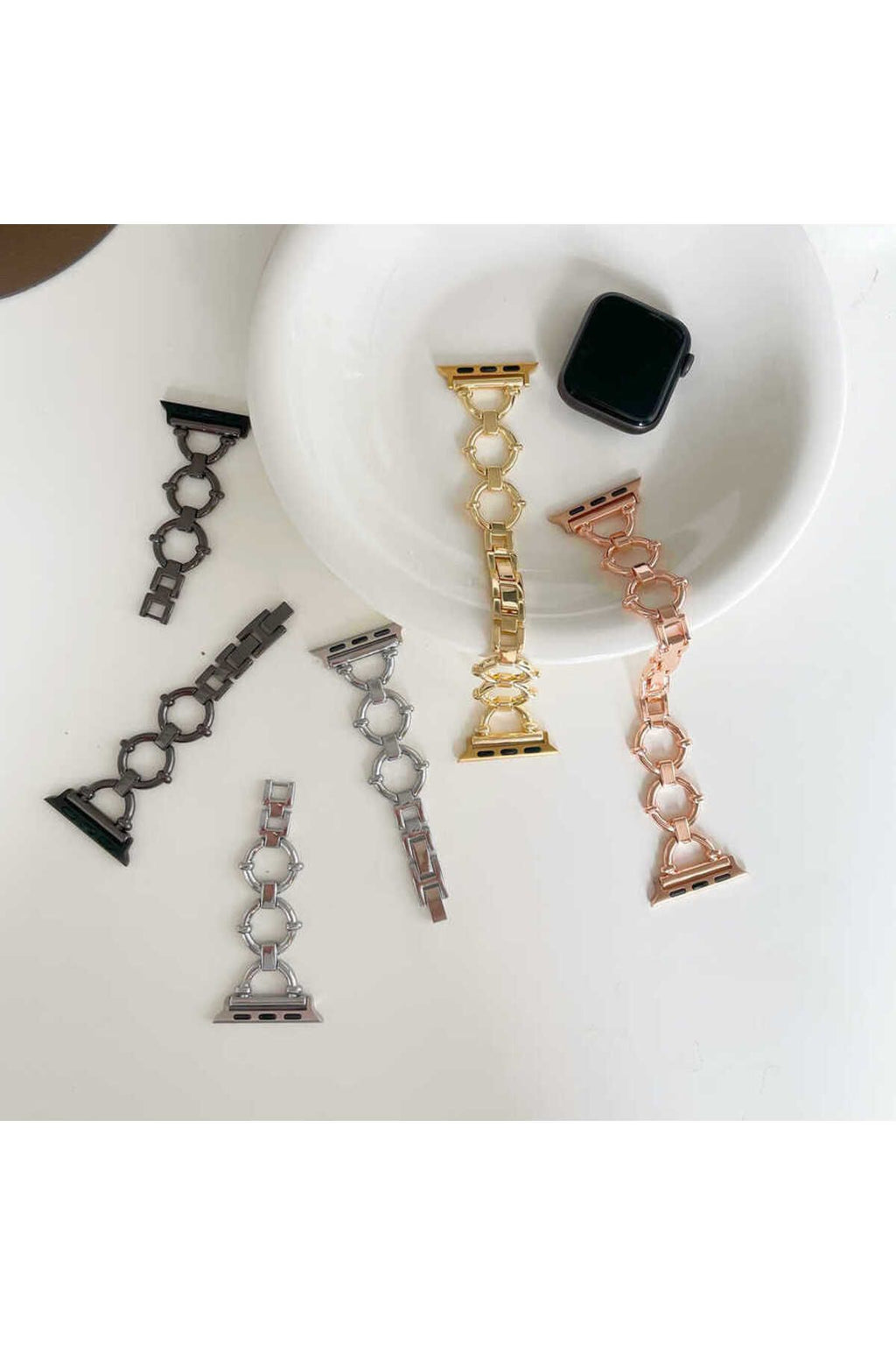 Watch 40mm Uyumlu KRD-56 Metal Zore Kordon-Gümüş