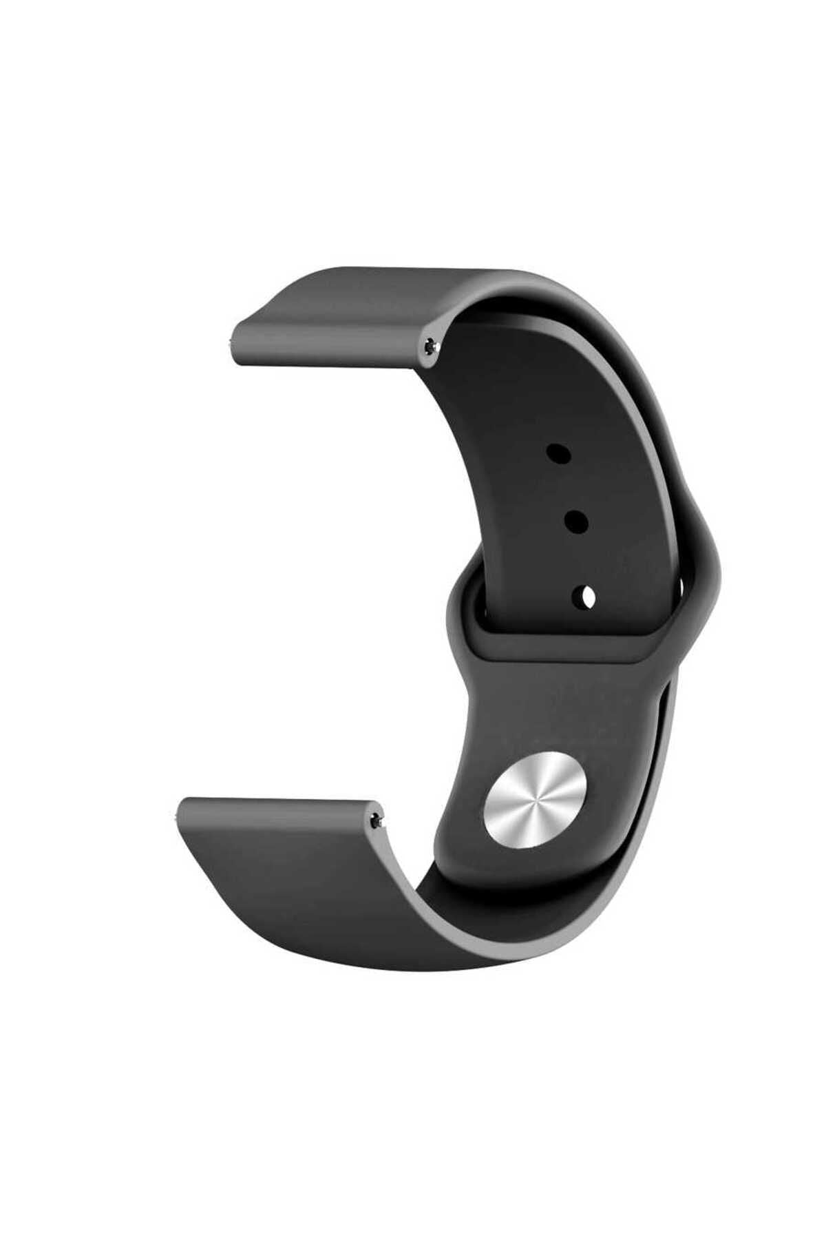 Galaxy Watch Active 2 44mm KRD-11 20mm Uyumlu Zore Kordon-Siyah
