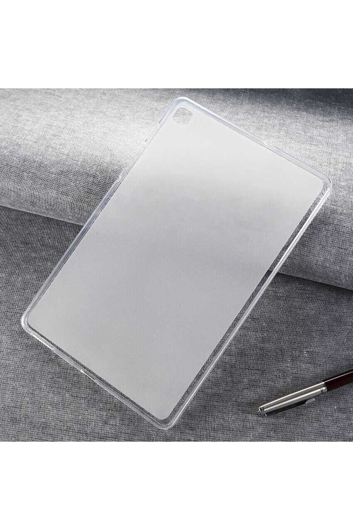 Galaxy T720 Tab S5E Kılıf  Uyumlu Zore Tablet Süper Silikon Kapak-Siyah