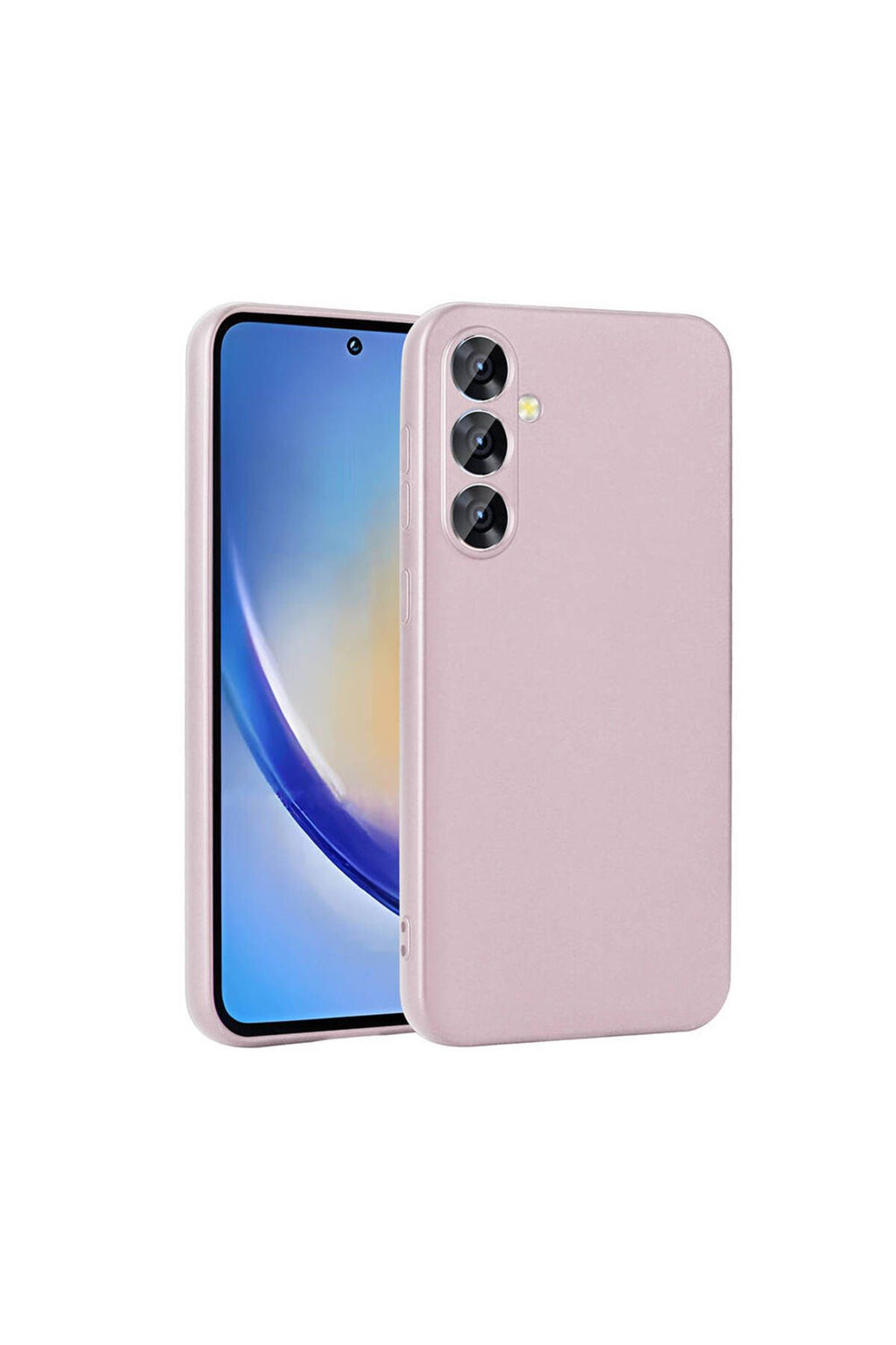 Galaxy A35 Kılıf Zore Premier Silikon Kapak - Rose Gold