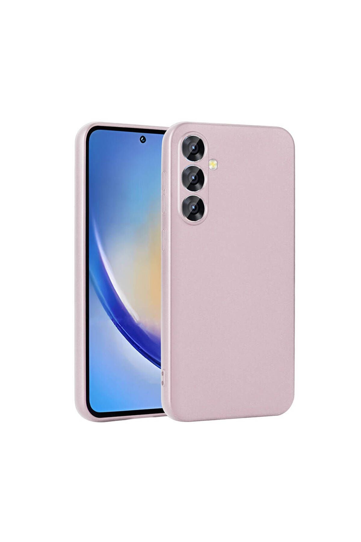 Galaxy A35 Kılıf Zore Premier Silikon Kapak - Rose Gold