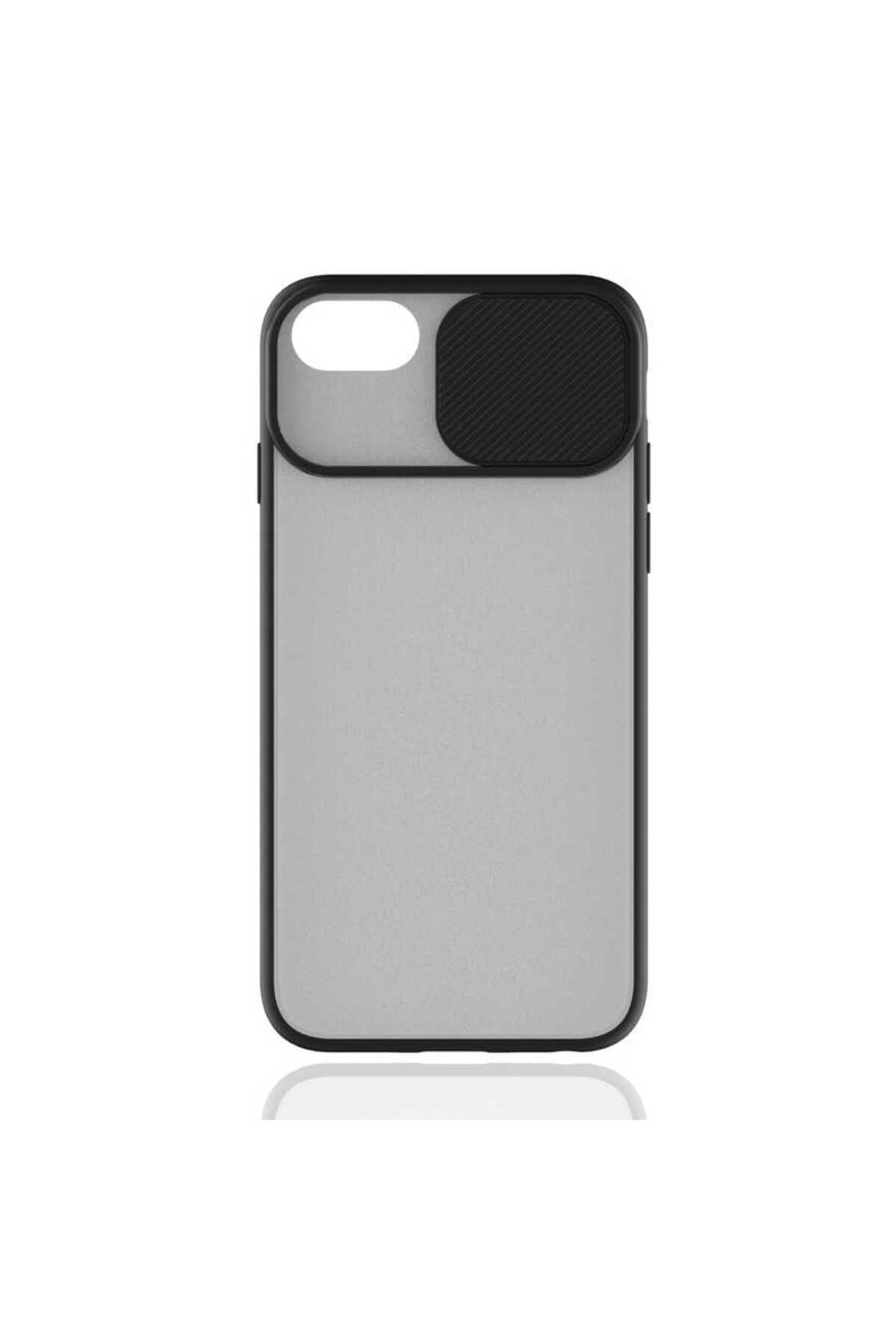 iPhone SE 2022 Uyumlu Zore LNSM-i Kılıf-Siyah