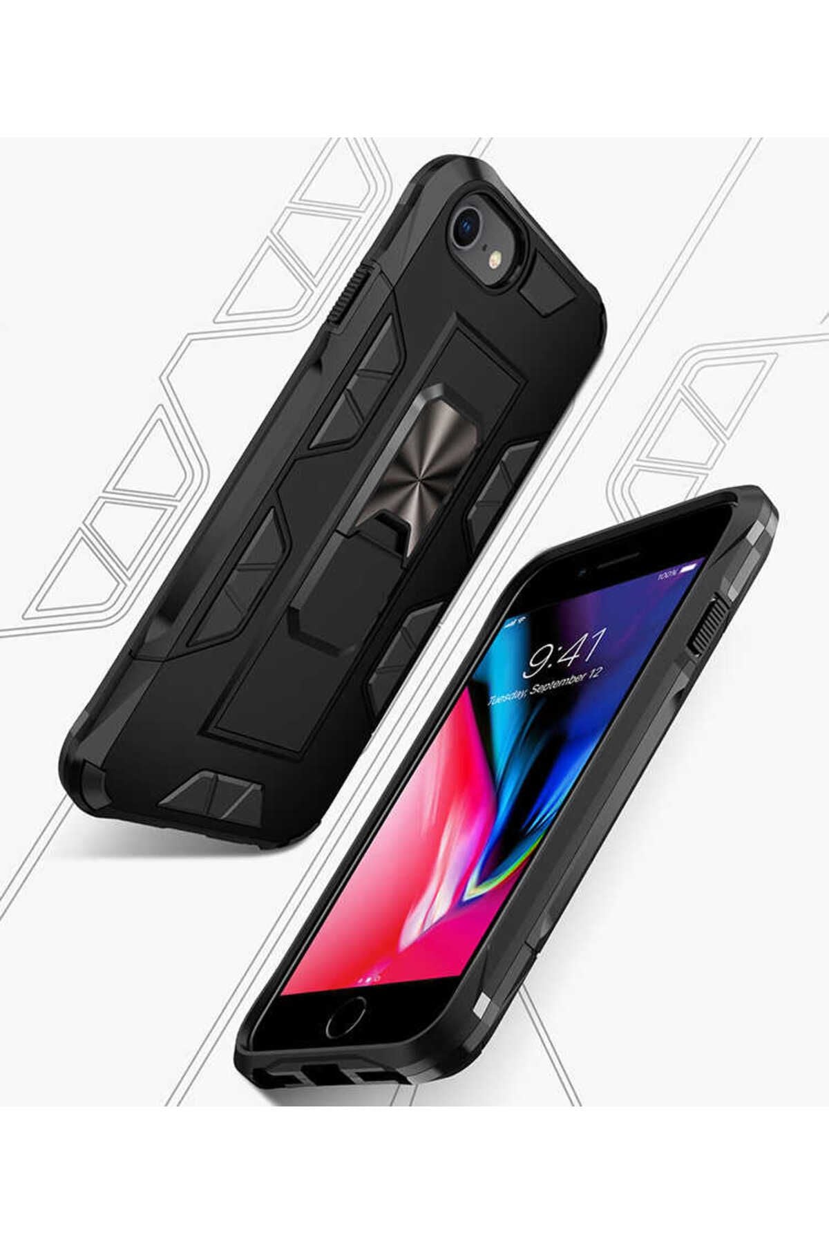 iPhone SE 2022 Kılıf Zore Volve Kapak - Rose Gold