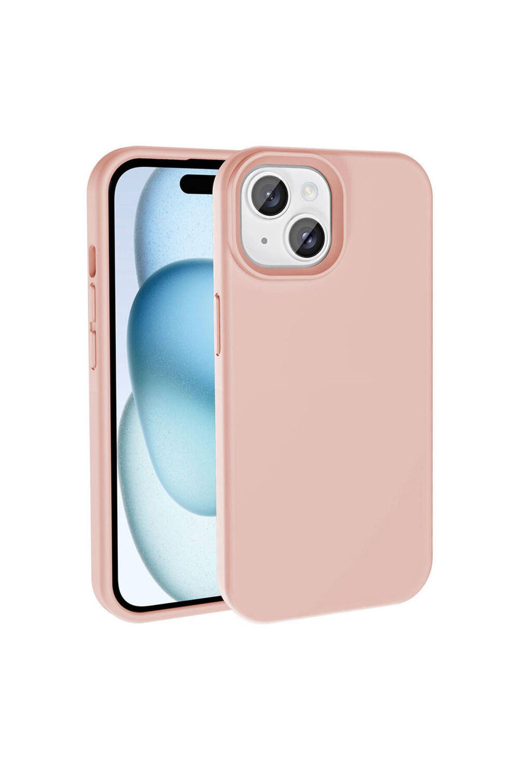 iPhone 15 Kılıf Magsafe Şarj Özellikli Sıvı Teknolojili Silinebilir Sert Zore Kivi Kapak - Kırmızı