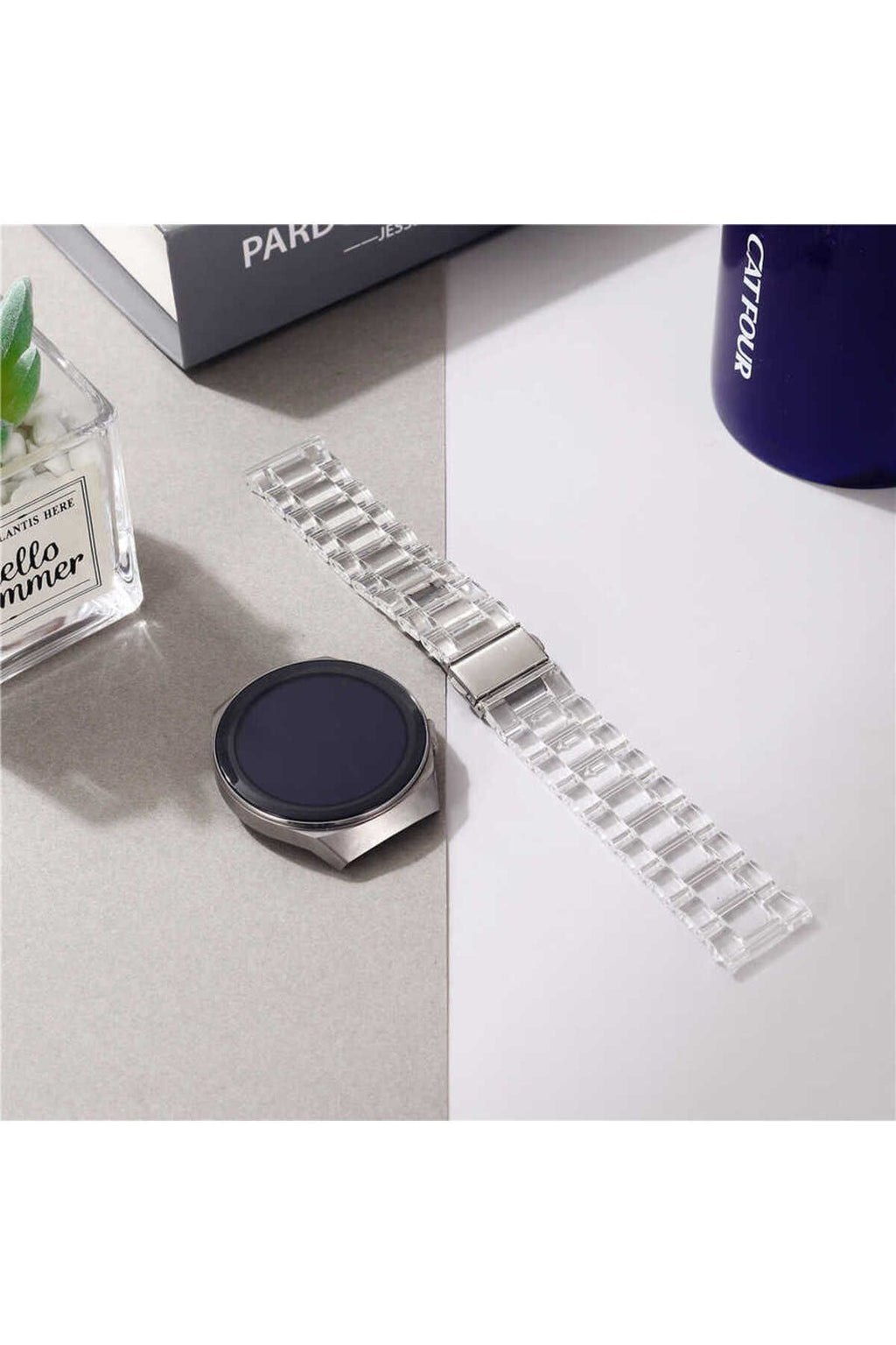 Galaxy Watch Active 2 44mm Uyumlu KRD-27 20mm Zore Kordon-Sarı